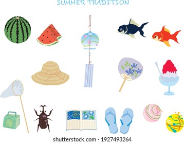 Icon illustration of the Japanese summer feature
