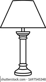 An icon illustration of a Lamp