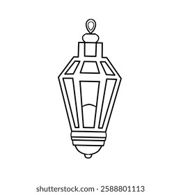 Icon illustration of lantern decoration
