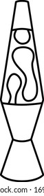 An icon illustration of a Lava Lamp