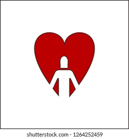 Icon illustration love