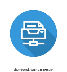 Icon illustration for network printers