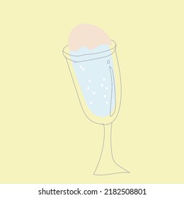 Icon illustration of the nostalgic soda float