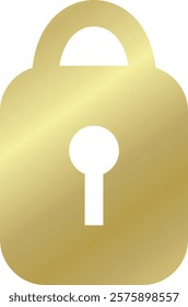 Icon illustration of padlock security sign