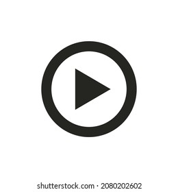 icon illustration of pause, music player, video player, pause, circle, triangle. suitable for use in websites, banners, logos, apps and others
