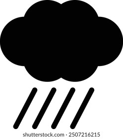 Icon illustration of rainy sign
