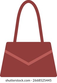 Ilustração de ícone de bolsa vermelha