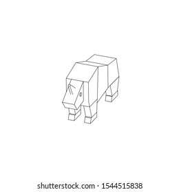 icon illustration of the rhinoceros