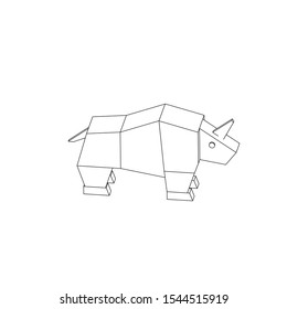 icon illustration of the rhinoceros