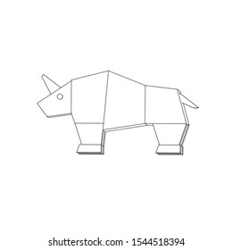icon illustration of the rhinoceros
