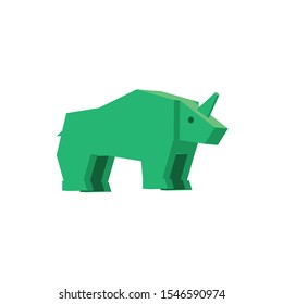 icon illustration of the rhinoceros