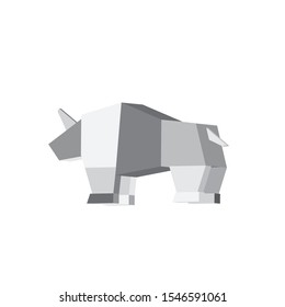 icon illustration of the rhinoceros