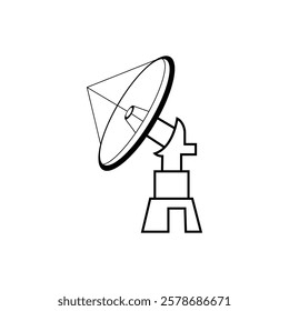 Icon illustration for Satellite Dish Vector design