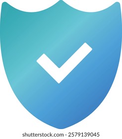 Icon illustration of security shield sign