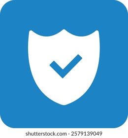 Icon illustration of security shield sign
