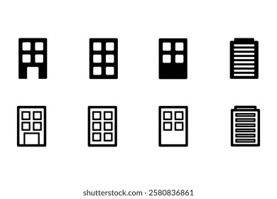 Icon Illustration Set of Building