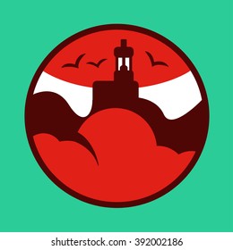 Icon illustration of Smoking electronic cigarettes and vaping