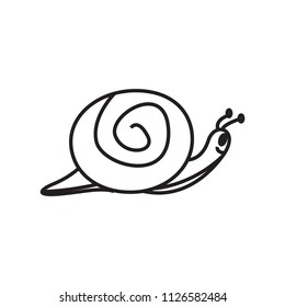 icon illustration snail