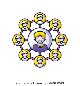 Icon illustration Social networking. Vector design