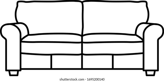 Icono Ilustración de un presidente del Sofa Couch Settl