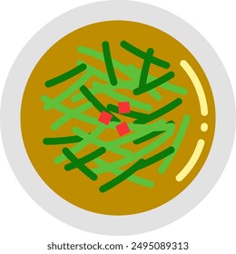 Icon illustration of stir-fried vegetables