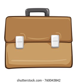 Icon illustration of a suitcase, document folder and suitcase. Ideal for catalogs and information