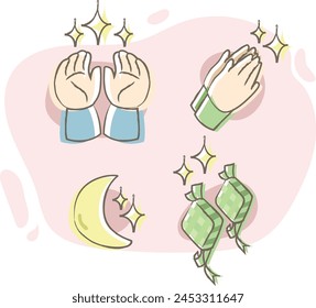 Icon Illustration that represent Eid Mubarak