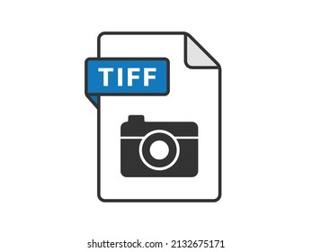 Icon Illustration Of TIFF Extension File.