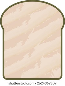 Ilustração em ícone de pão torrado (forma de montanha).