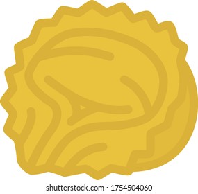 An Icon Illustration Of Tortellini Pasta