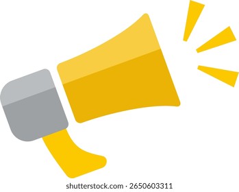 Icon illustration of a transistor megaphone, tra megaphone, megaphone, loudspeaker image
