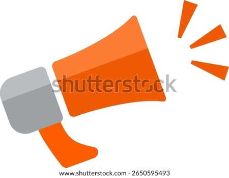 Icon illustration of a transistor megaphone, tra megaphone, megaphone, loudspeaker image