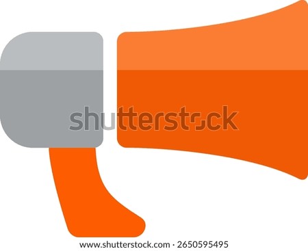 Icon illustration of a transistor megaphone, tra megaphone, megaphone, loudspeaker image