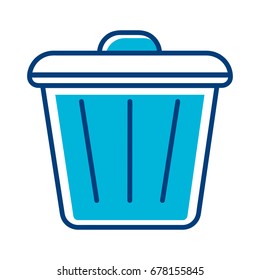Icon illustration for trash