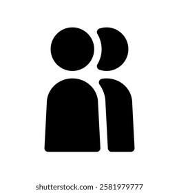 Icon illustration of two figures