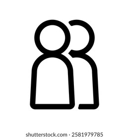 Icon illustration of two figures