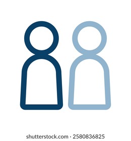 Icon illustration of two persons