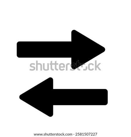 Icon illustration of a two-way arrow