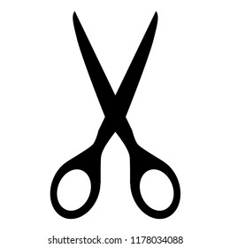 Icon or illustration of utensil object Scissors. Ideal for catalogs, information and institutional material