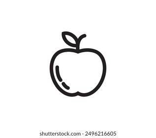 icon illustration vector graphic of apple fit for web, button icon, design, etc.