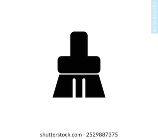 icon illustration vector graphic of broom fit for web, button for phone, etc.