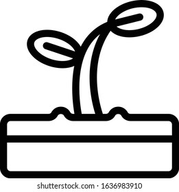 Icon illustration vector graphic bud plants, bud plants icon, spring activity people icon, perfect for web icon needs