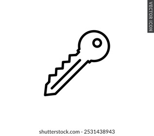 Icono Ilustración Vector Gráfico de llave apto para Web, Botón para teléfono, etc.