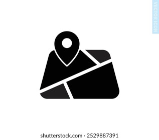 icon illustration vector graphic of maps fit for web, button for phone, etc.