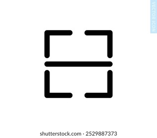 ícone ilustração gráfico vetorial de scan fit for web, botão para telefone, etc.