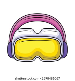 Icon illustration VR glasses. Vector design