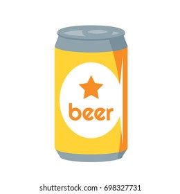 Icon illustrations for beer in canned packaging, drinks