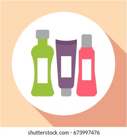 Icon illustrations for bottle lotion