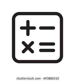 Icon illustrations for calculator	/ budgeting