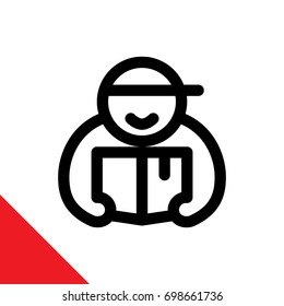 Icon illustrations for courier